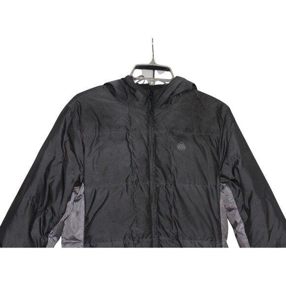 Brooks Brothers Jacket Light & Dark Gray Down  Puffer  Womens Size 12 - Picture 2 of 10